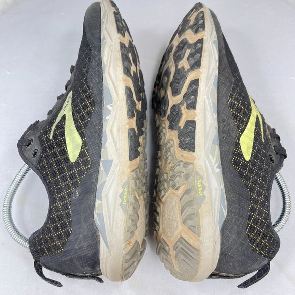 BROOKS Men 10 Caldera 3 Black Grey Trail Runner Athletic Sneakers Merrell Insole - Picture 6 of 9